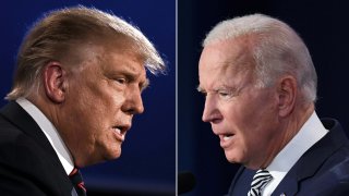 Trump y Biden en un debate