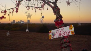 A tiny but proud tree decorated for the holidays and overlooking Interstate 30 in Fort Worth has disappeared, a sad and mysterious end to a tradition that had endured for decades.