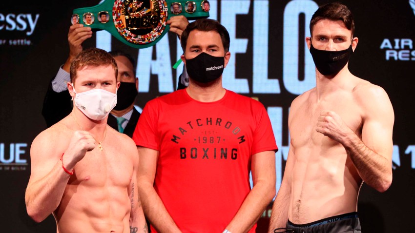 Canelo Alvarez y Callum Smith