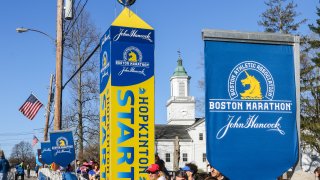 Boston Marathon Starting Line