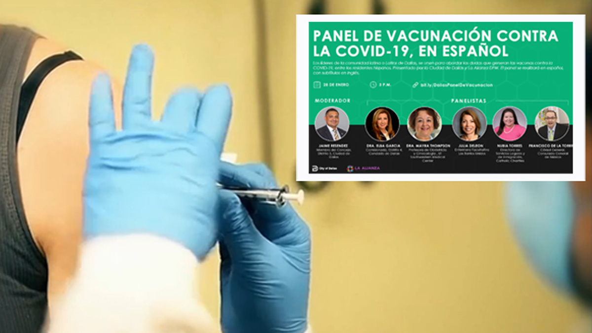 Information panel announced in Spanish on COVID-19 vaccine – Telemundo Dallas (39)