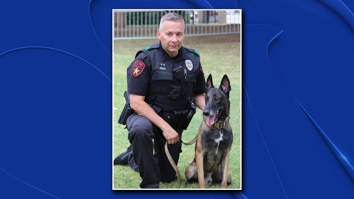 Un policía y canino policial de Lewisville se retiran juntos