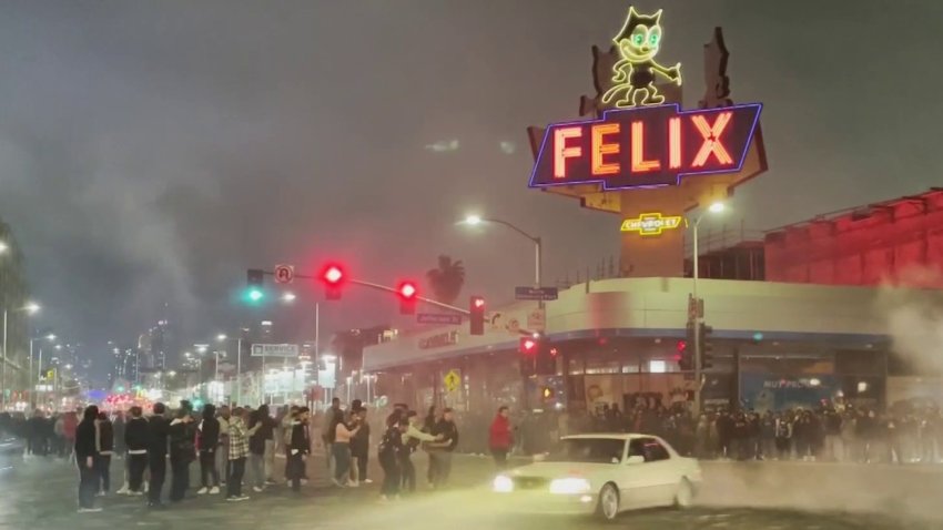Captado en video: maniobras ilegales de vehículos en Los Ángeles