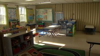 Empty child care room