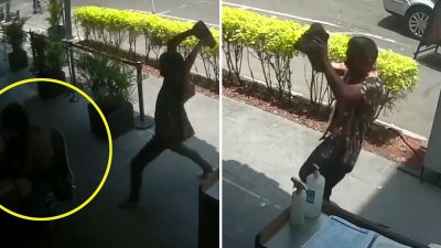 Impresionante video: golpean con enorme piedra a niño que comía en una taquería