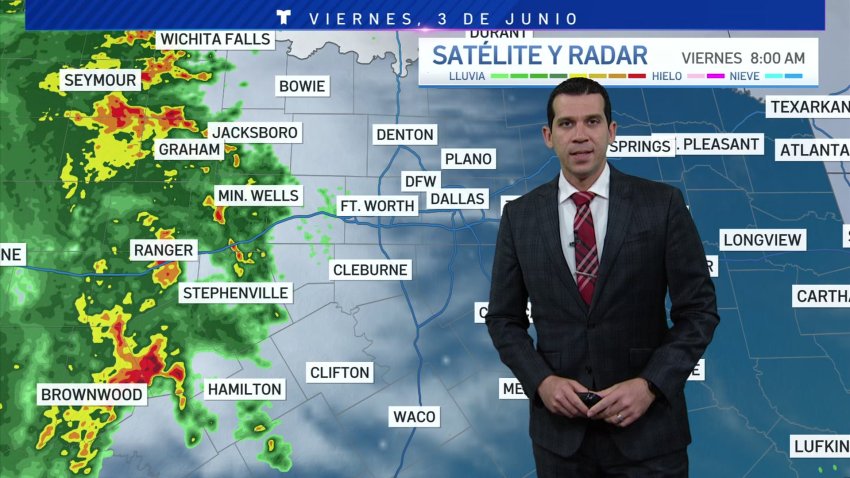 Lluvias y tormentas al oeste de DFW
