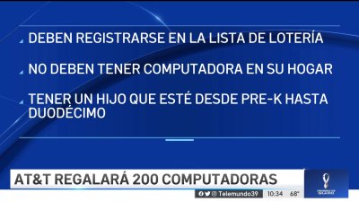 Dallas: AT&T regalará 200 computadoras