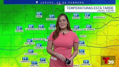 Frente frío trae aire fresco al norte de Texas
