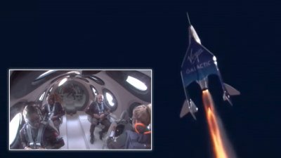 En video: así fue el primer vuelo al espacio para turistas de la nave de Virgin Galactic