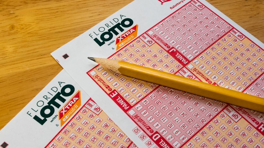 ORLANDO, FLORIDA – MARCH 31, 2019 : Florida  Lotto playslips. Florida Lottery players select six numbers from 1 to 53 and mark them on a lotto playslip for a chance to win a large jackpot.