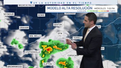 Un par de tormentas pudieran llegar a la I-35 en la tarde del miércoles