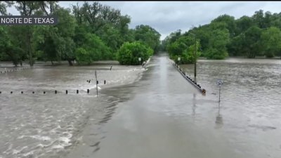 Inundaciones en Dallas grabados por un dron
