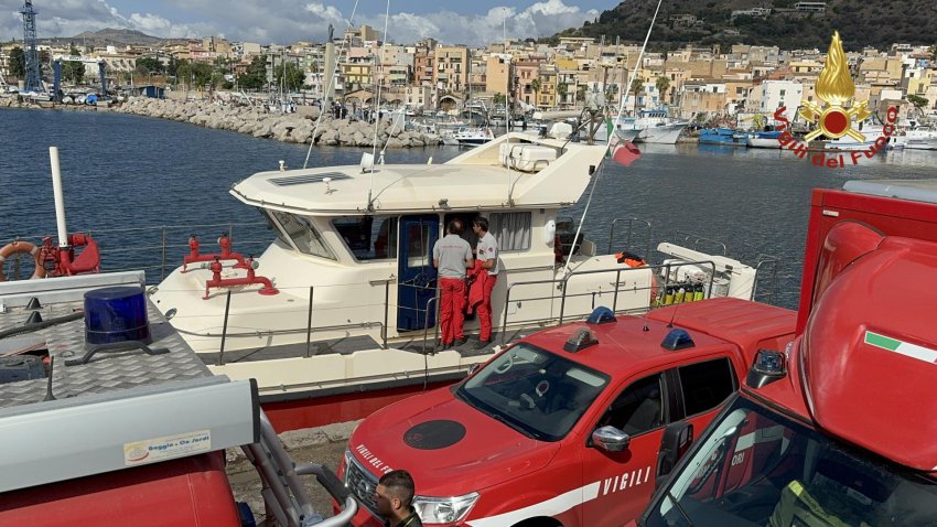 Interrogan al capitán del yate hundido en Sicilia mientras se busca a seis desaparecidos