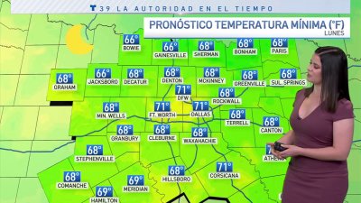 Inicio de semana con temperaturas en los bajos 90 grados