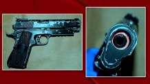 Photos of a replica gun Dallas police say a man was holding when he was fatally shot by officers Saturday, Sept. 6, 2024.