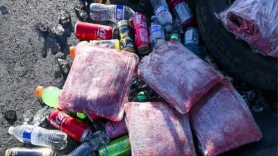 Detectan fentanilo dentro de paquetes de carne en la autopista 5