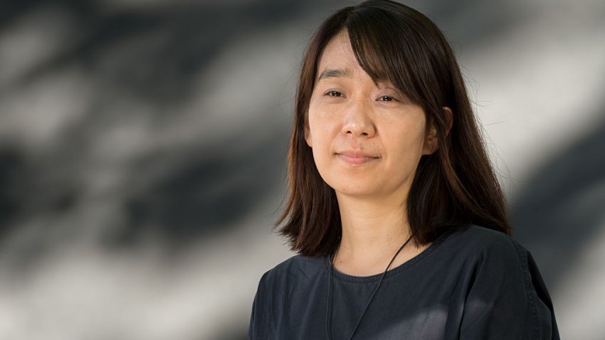 EDINBURGH, SCOTLAND – AUGUST 17:  South Korean writer Han Kang attends a photocall at Edinburgh International Book Festival at Charlotte Square Gardens on August 17, 2016 in Edinburgh, Scotland.  (Photo by Roberto Ricciuti/Getty Images)