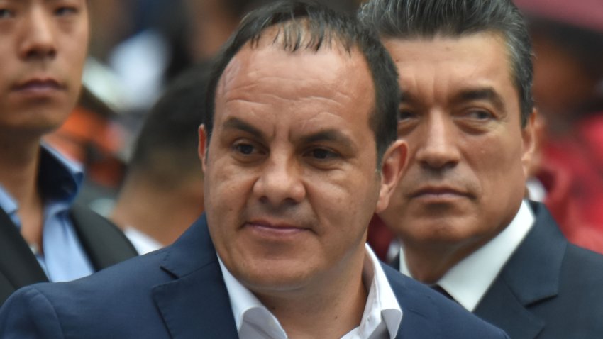 MEXICO CITY, MEXICO – JUNE 27: Former soccer payer Cuauhtemoc Blanco looks on during Andres Manuel Lopez Obrador final event of the 2018 Presidential Campaign of Andres Manuel Lopez Obrador Mexico’s presidential candidate for National Regeneration Movement  (MORENA) at Azteca Stadium on June 27, 2018 in Mexico City, Mexico. (Photo by Carlos Tischler/Getty Images)