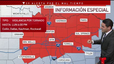 Vigilancia por tornado para el norte de Texas