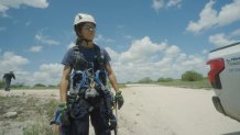 Jackson, de 37 años, lleva cuatro años y medio trabajando como técnico de mantenimiento de aerogeneradores.Mickey Todiwala | CNBC Make It