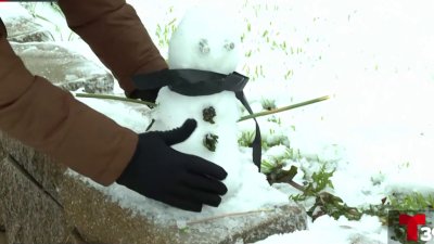 Muñequito de nieve hecho por Martha Minjárez