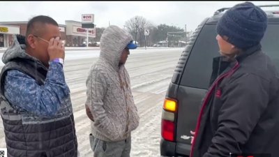 Residentes en Dallas sorprendidos por el tiempo invernal