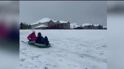 ¿Nieve en el norte de Texas? Así lo disfrutó por 2 días nuestra comunidad