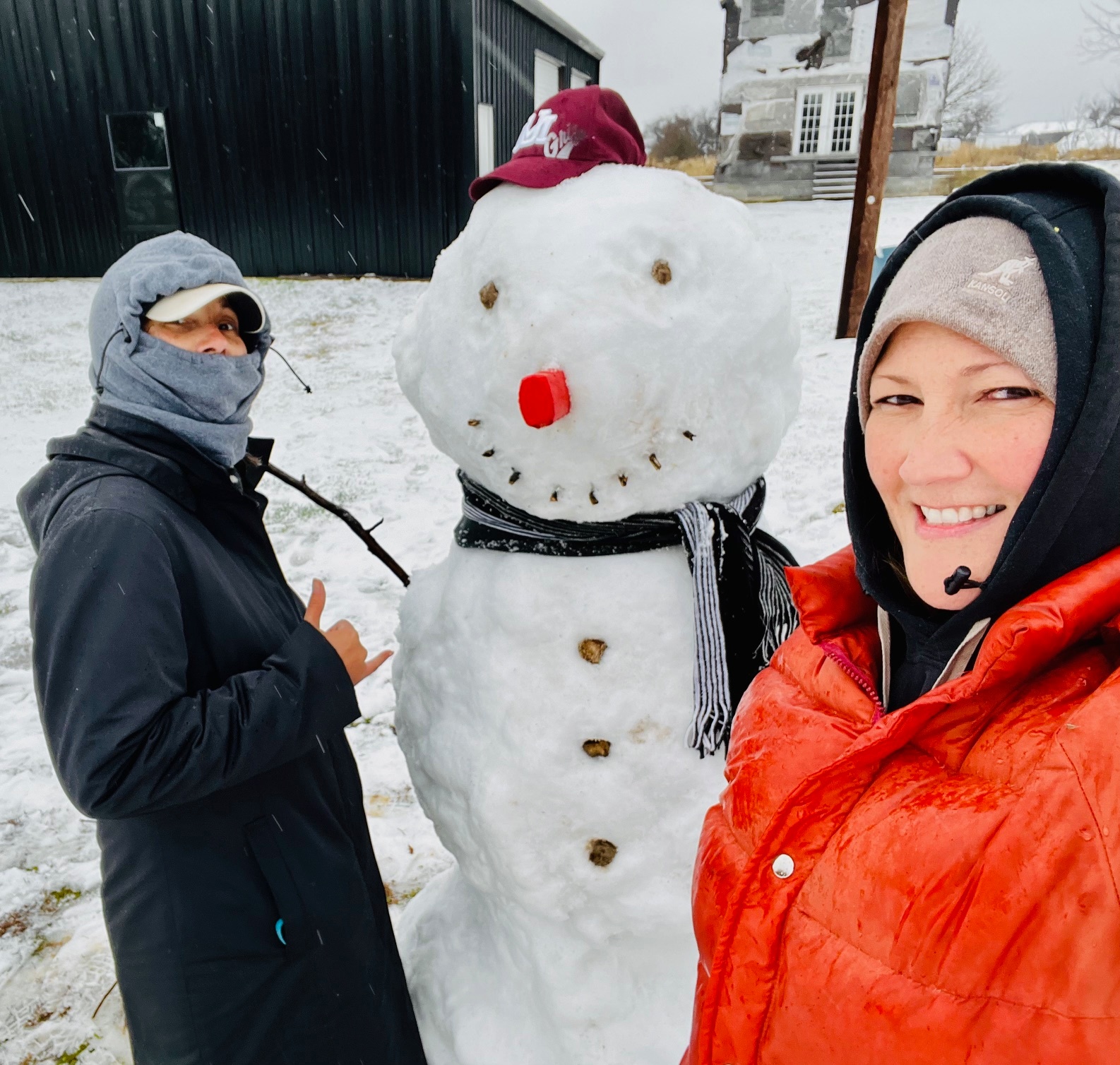 Springtown Texas Snowman 2025 No School today!!