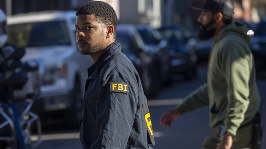 NEW ORLEANS, LOUISIANA, USA – JANUARY 1: FBI agents walk around as the police checkpoints on and around Bourbon Street, after a vehicle plowed into New Year crowds at a tourist district local authorities said in New Orleans, Louisiana, United States on January 1, 2025. (Photo by Patt Little/Anadolu via Getty Images)