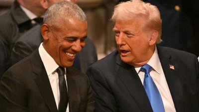 El encuentro entre Obama y Trump en el funeral  de Jimmy Carter