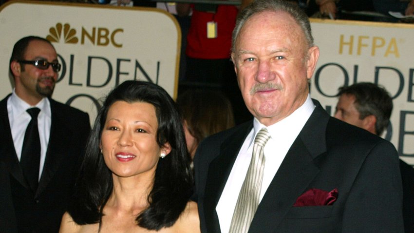 Gene Hackman & wife Betsy Arakawa during The 60th Annual Golden Globe Awards – Arrivals at The Beverly Hilton Hotel in Beverly Hills, California, United States. (Photo by Jeffrey Mayer/WireImage)