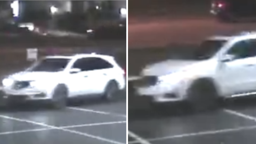 An Acura MDX recorded on surveillance video that police say was involved in a fatal hit-and-run.