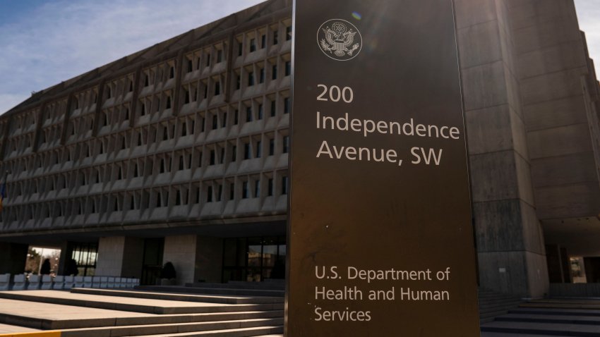 The Health and Human Services (HHS) headquarters in Washington, DC, US, on Monday, March 10, 2025. The US Department of Health and Human Services is offering voluntary buyouts of up to $25,000 to its employees, as the Trump administration continues efforts to shrink the federal workforce. Photographer: Kent Nishimura/Bloomberg via Getty Images