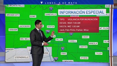 Vigilancia por iundaciones para el norte de Texas