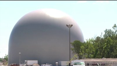 ¿Qué es esta cúpula o esfera en la ciudad de Terrell?