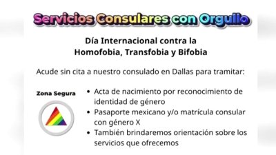 Consulado de México en Dallas atiende a la comunidad LGBTQ