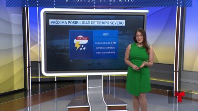 Posibilidad de lluvia y tormentas severas este jueves