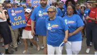 Opal Lee participa en ‘Opal’s Walk for Freedom’ (Caminata por la Libertad de Opal) en Fair Park el día 16 de junio