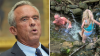 Polémicas fotos: Robert F. Kennedy Jr. se baña en un río altamente contaminado junto a sus nietos