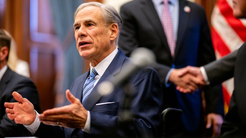 AUSTIN, TEXAS – APRIL 23: Gov. Greg Abbott speaks during a bill signing in the State Capitol on April 23, 2025 in Austin, Texas. Senate Bill 14 introduces and establishes a new Texas Regulatory Efficiency Office which seeks to create better practices within state agencies and terminate unnecessary regulations.  (Photo by Brandon Bell/Getty Images)
