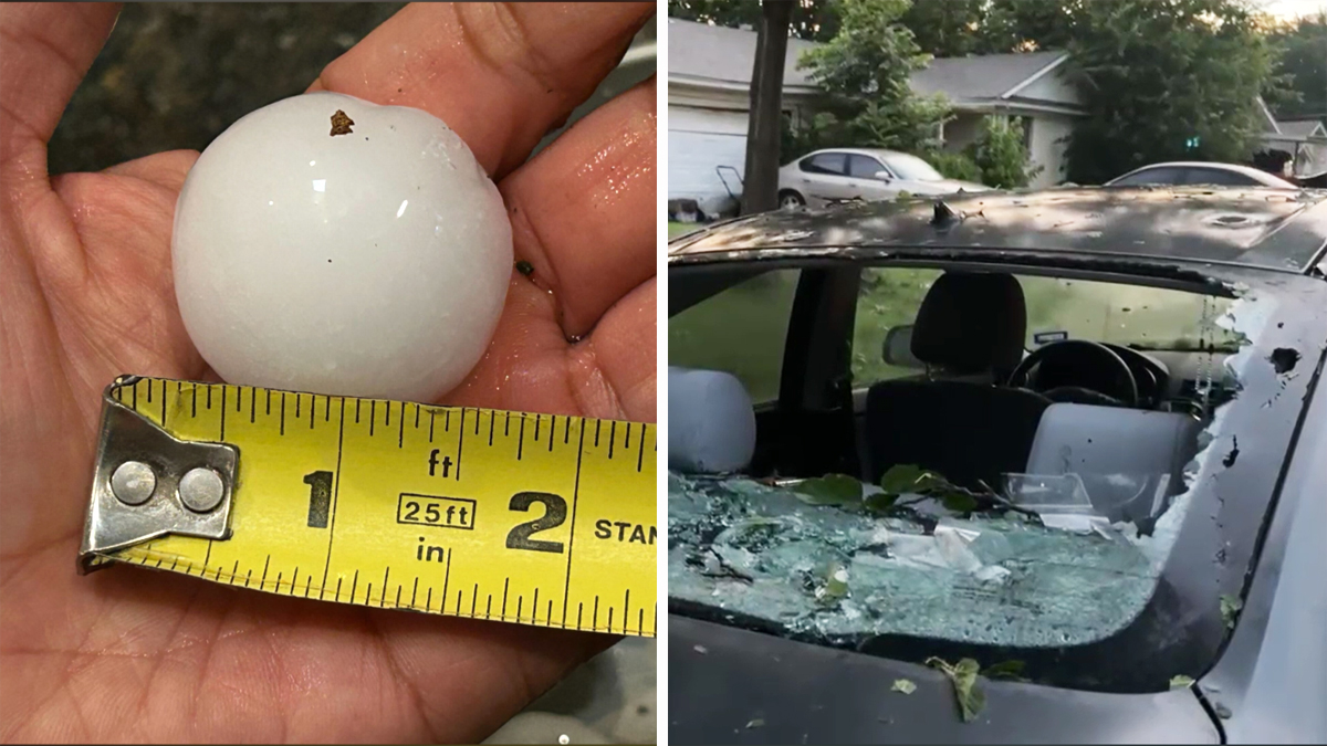 Sorpresiva granizada dominical en el norte de Texas