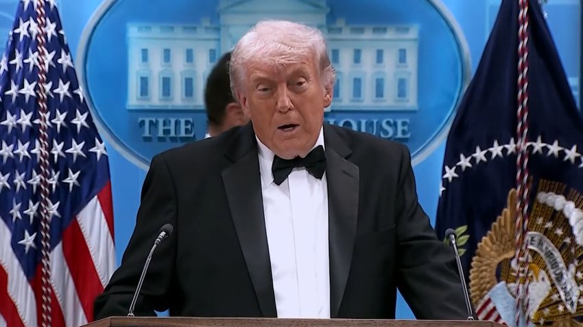 Trump habla tras ser evacuado de la cena de los corresponsales de la Casa Blanca