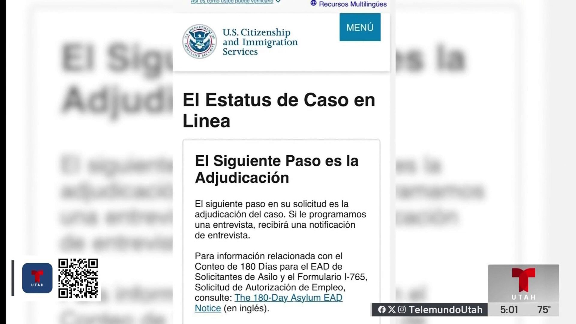 Qué significa la notificación de "adjudicación" que reciben solicitantes de asilo
