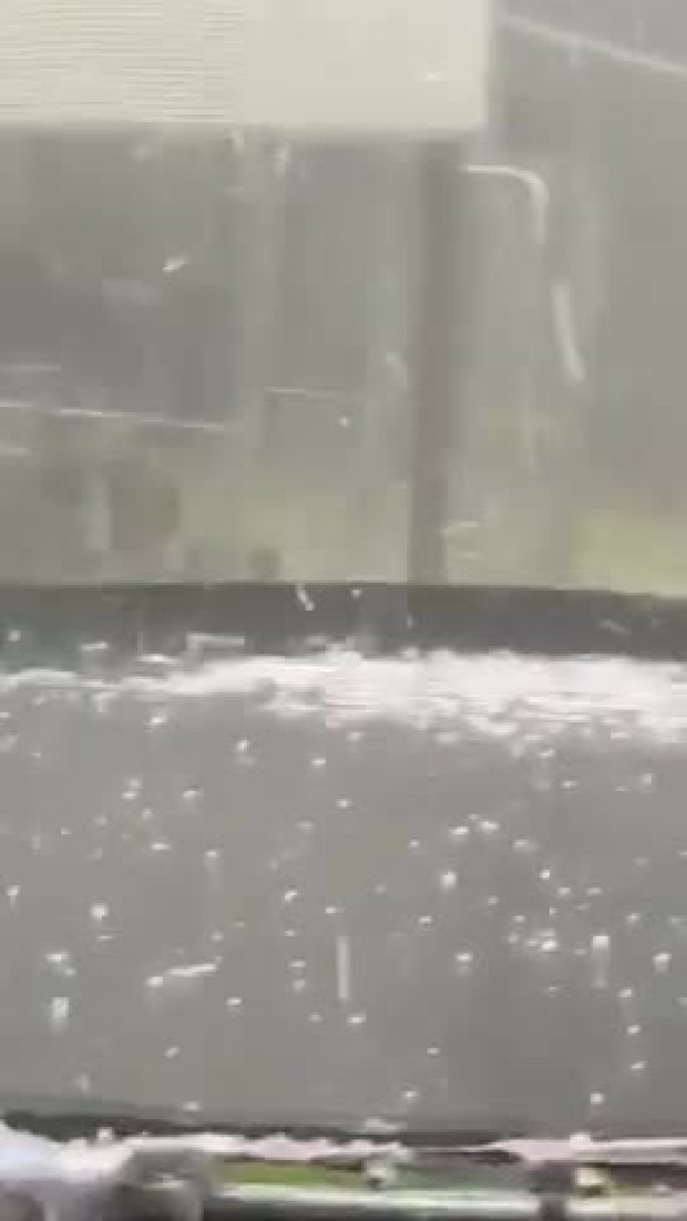 Hail in Rhome