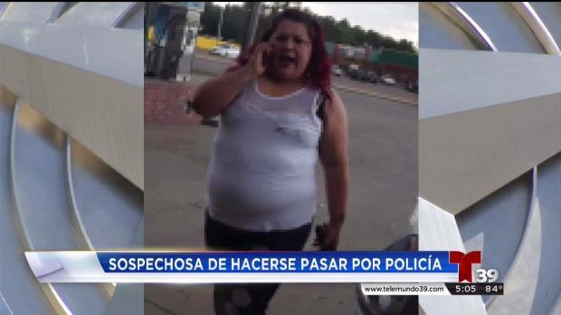 Mujer se hace pasar por policía de Dallas