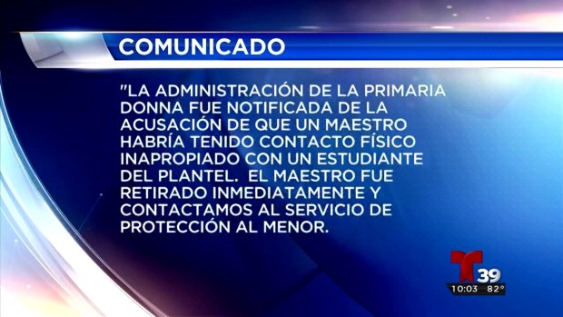Acusan a profesor sustituto del Distrito Escolar HEB